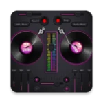 crossfader dj music mixer android application logo